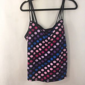 Reversible Tankini Bikini Top Plus Sz 18 Polka Dot
